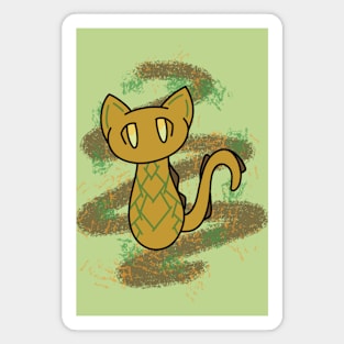 Fantasy Earth Elemental Cat Magnet